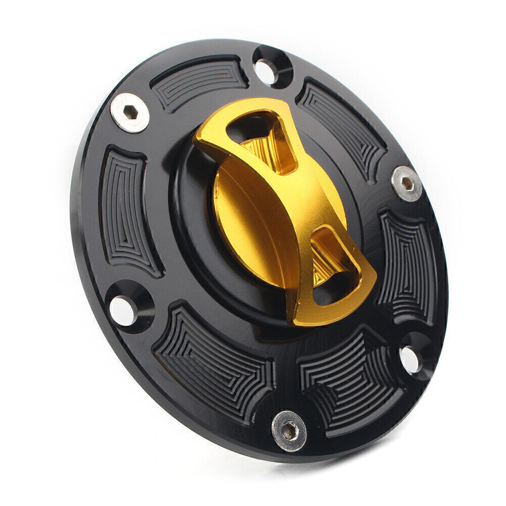 Fit RS125/RS250 RSV1000 Tiger 800 Fuel Gas Tank Cap Cover Gold UK