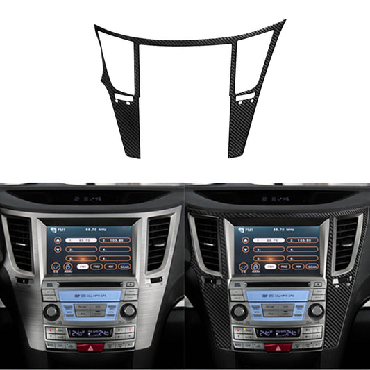 Carbon Fiber Radio Console Outer Frame Cover for Subaru Legacy Outback 2010-2014