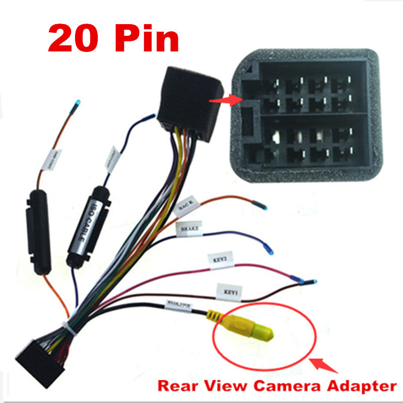 20 Pin ISO Wiring Harness Connector Adaptor Car Stereo Radio Loom Plug & Play