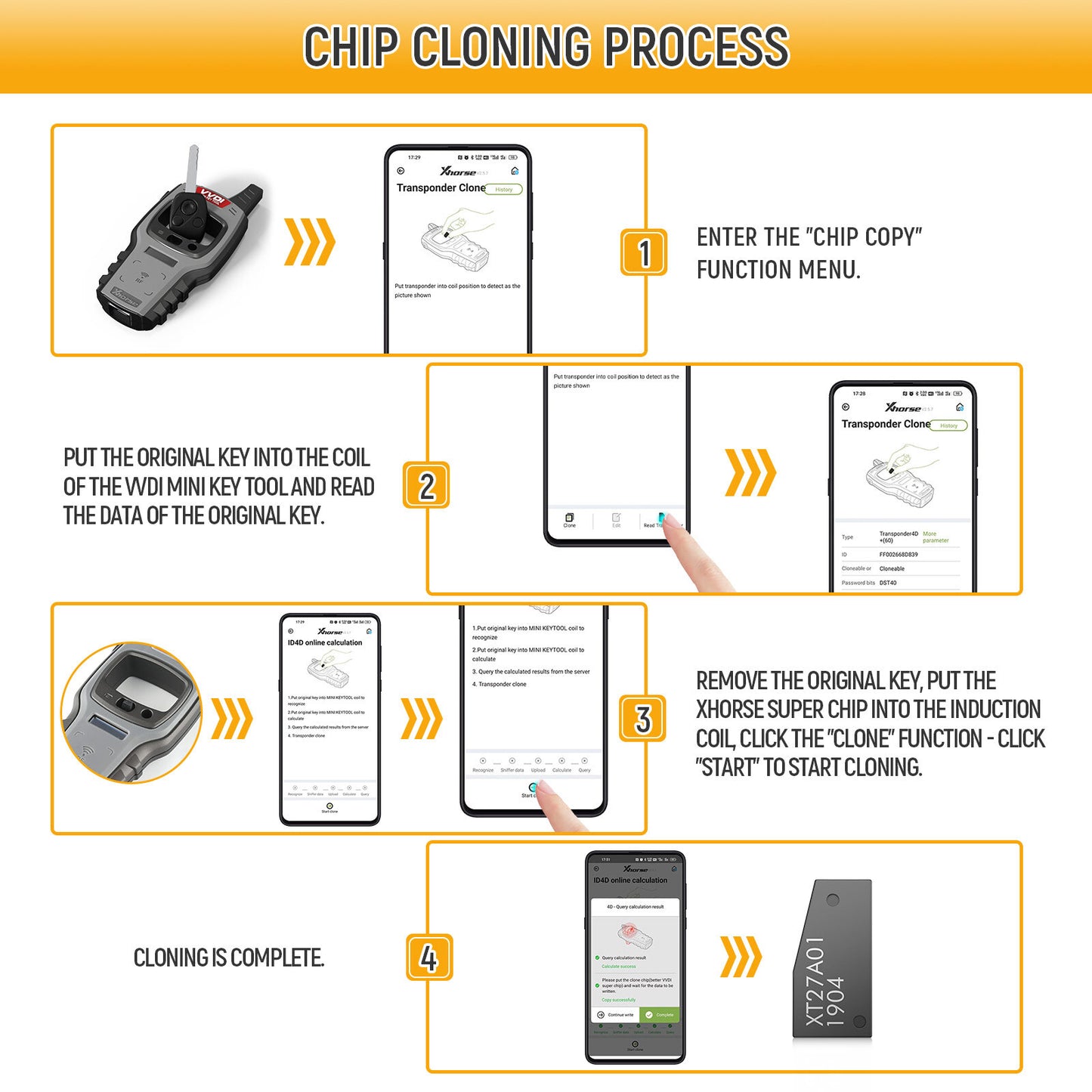 5PCS VVDI Super Chip XT27A01/A66 Transponder Fit VVDI2 for Mini Key Tool/ MAX