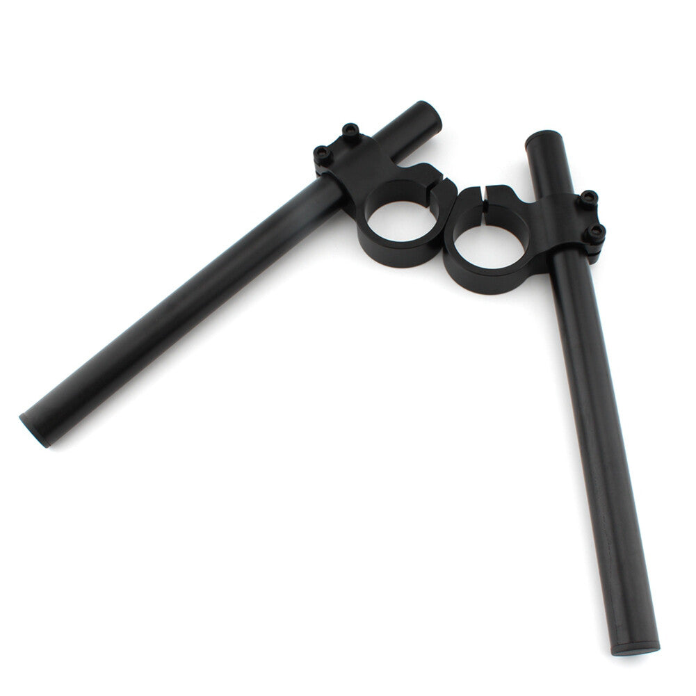 CNC High Lift Universal Version Clip Ons On Handlebar Fit for Honda CB350 Black 41mm