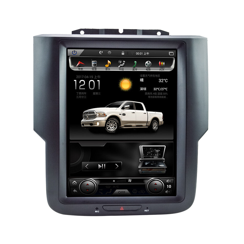 for Dodge for Ram 2013-2019 Android 11 for Tesla Style Vertical Screen 10.4 GPS Radio