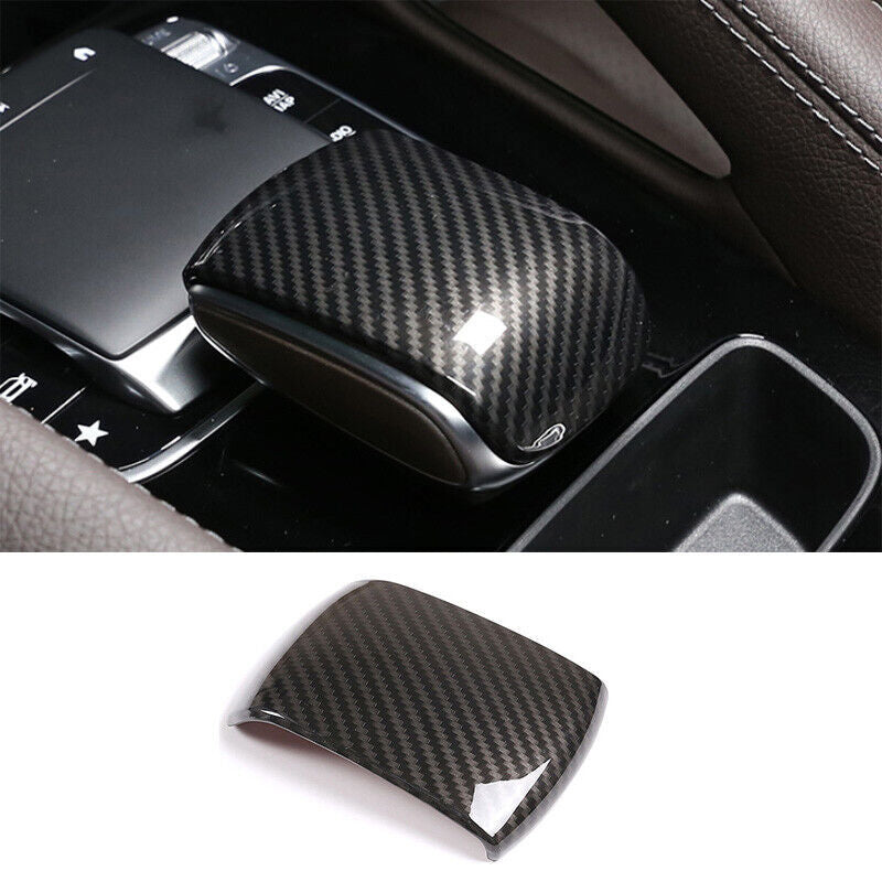 for Benz GLE GLS 2020-2022 Carbon Fiber Car Central Console Gear Shift Knob Trim