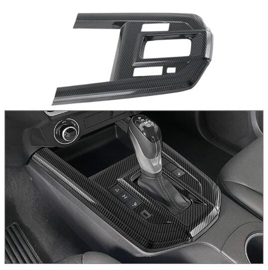 Carbon Fiber Gear Shift Panel Cover For 2024 for Isuzu D-Max Accessories Frame Trim