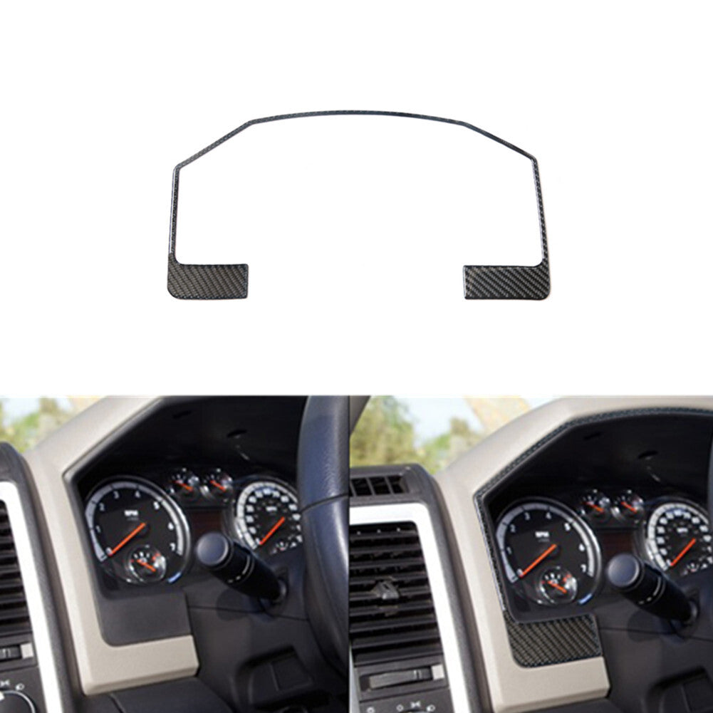 Carbon Fiber Speedometer Surround Cover Trim for Dodge for RAM SLT 1500 2009-2012