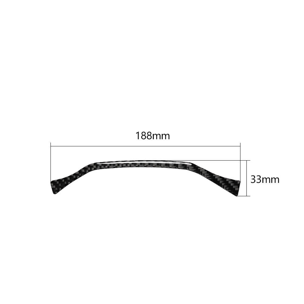 1Pcs for Audi Q7 2016-2019 Carbon Fiber Console Center Frame Trim Cover Sticker