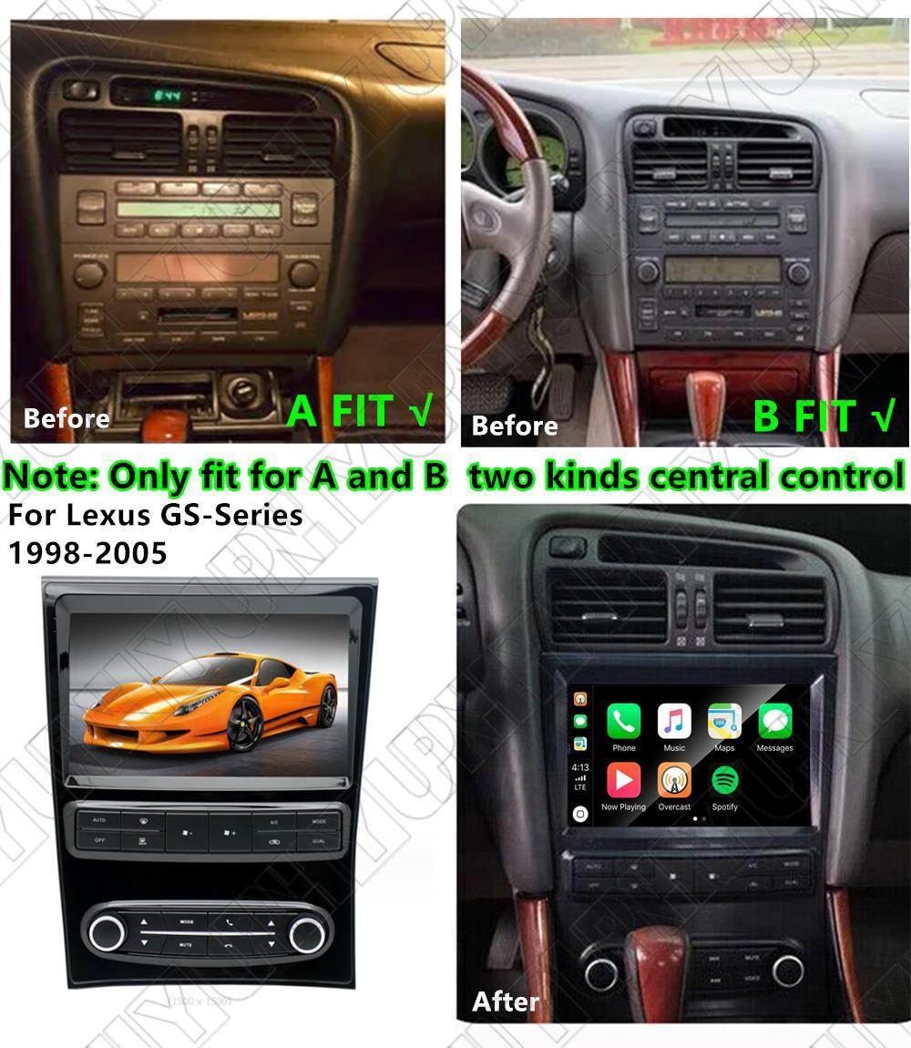 9 Stereo Radio GPS Nav Head Unit 4+32 for Lexus GS300 GS400 GS430 98-05 Carplay