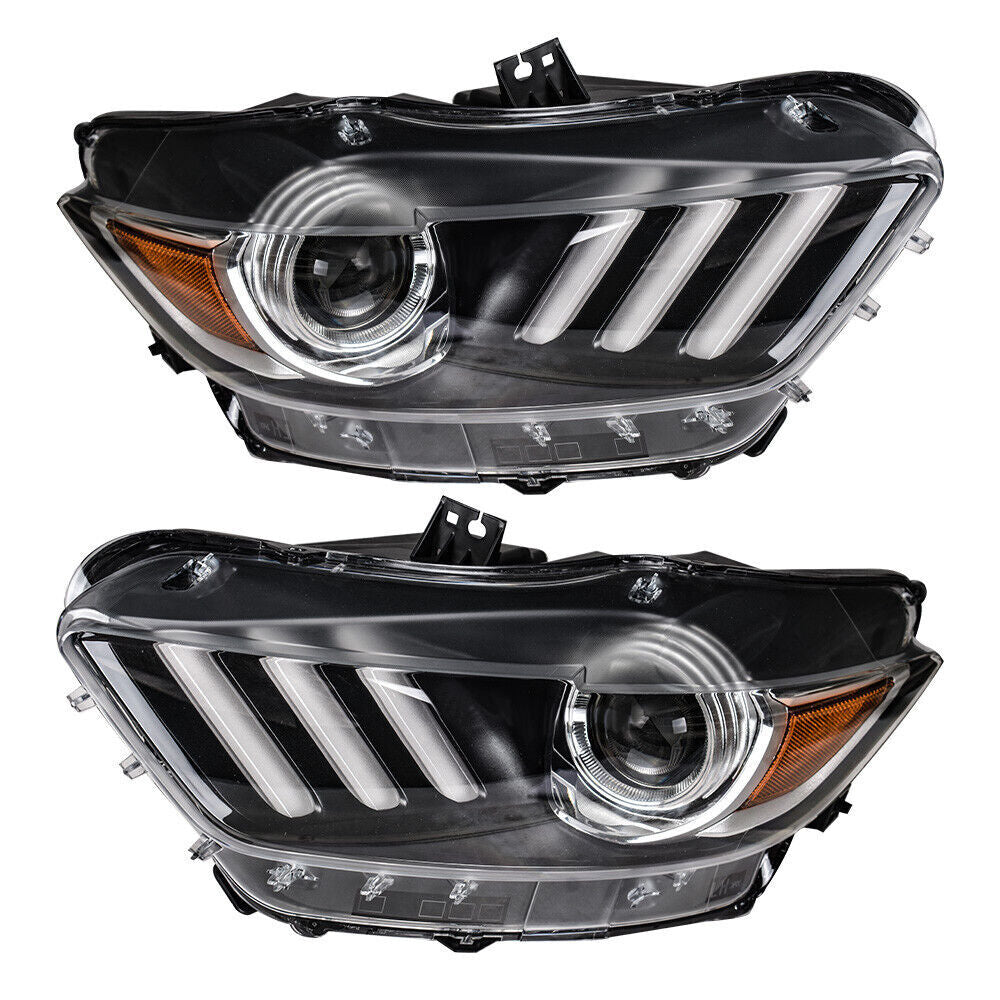 2015-2017 for Ford for Mustang LED tube HID/xenon projector left headlight