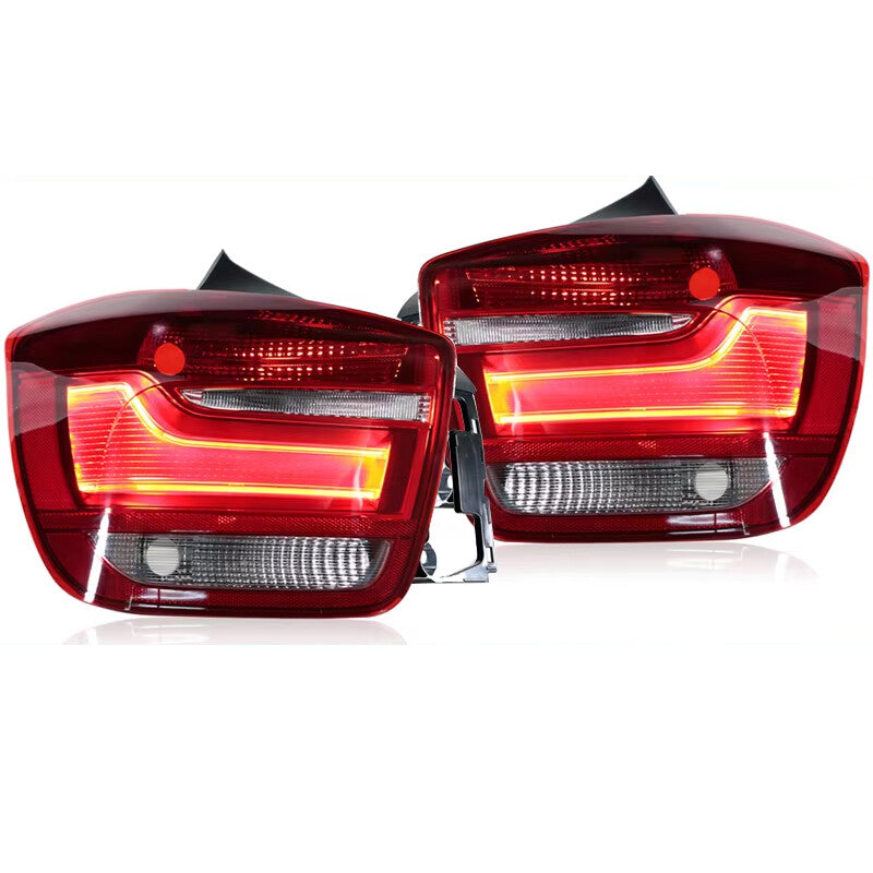 A pair of LED taillights for BMW F20 F21 2011 - 2015 brake warning light assembly.