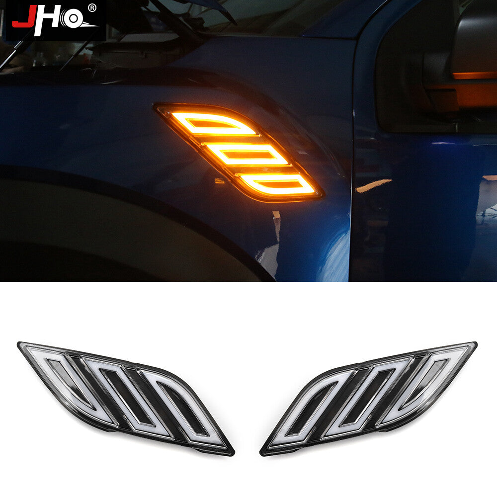 Fender Vent LED DRL Side Marker Light Turn Signal for Ford F150 2017-19