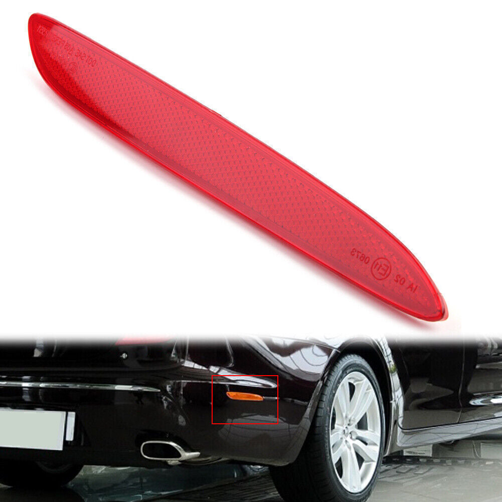 Rear Bumper Trim Side Reflector Red Light Fit for Jaguar XJ 2010-2017 Right Side