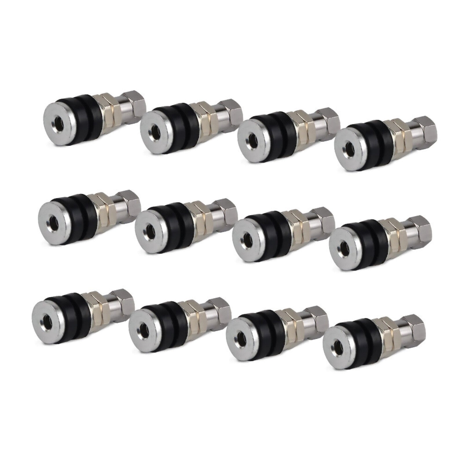 12pcs Metal Rod Wheel Tire Valves Stems Bolts Screws Set For Motorcycles ATVs