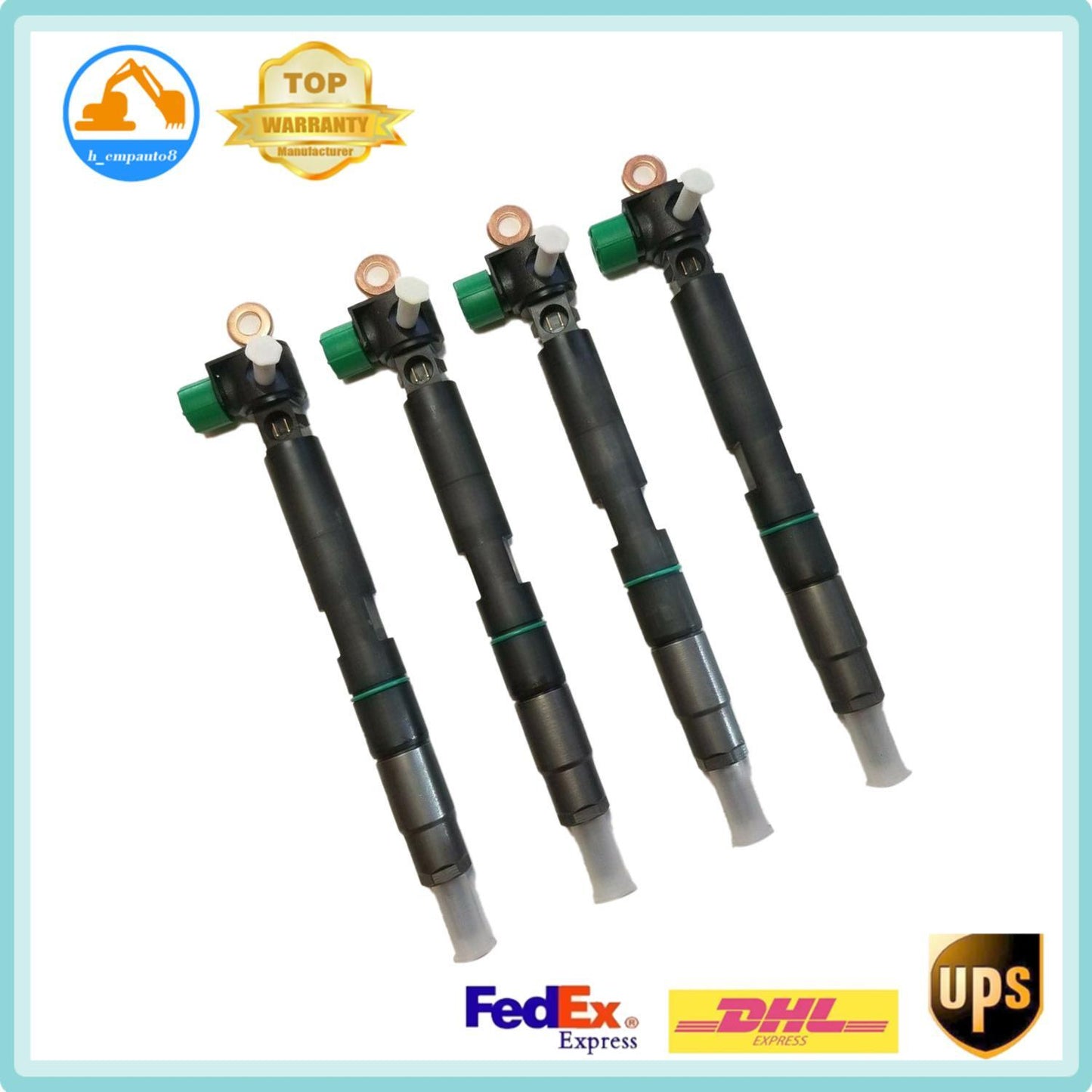 4Fuel Injector 7261663 28347042 for Bobcat Loader T740/750 T770 T870 Doosan D34