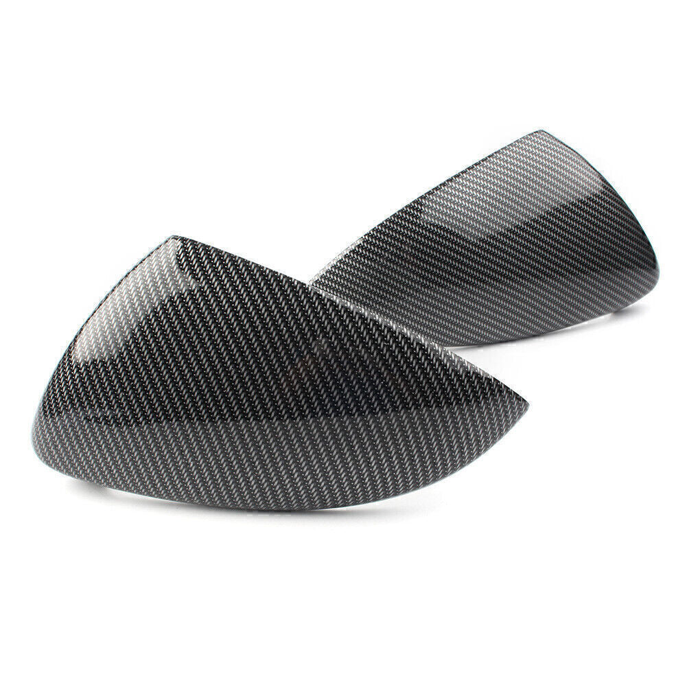 2x Replace Carbon Fiber Side Wing Mirror Caps Fit for VW for Golf MK7 MK7.5 R