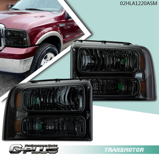 Suitable for 05 - 2007 F250 F350 F450 F550, excellent value smoke lens, amber corner light
