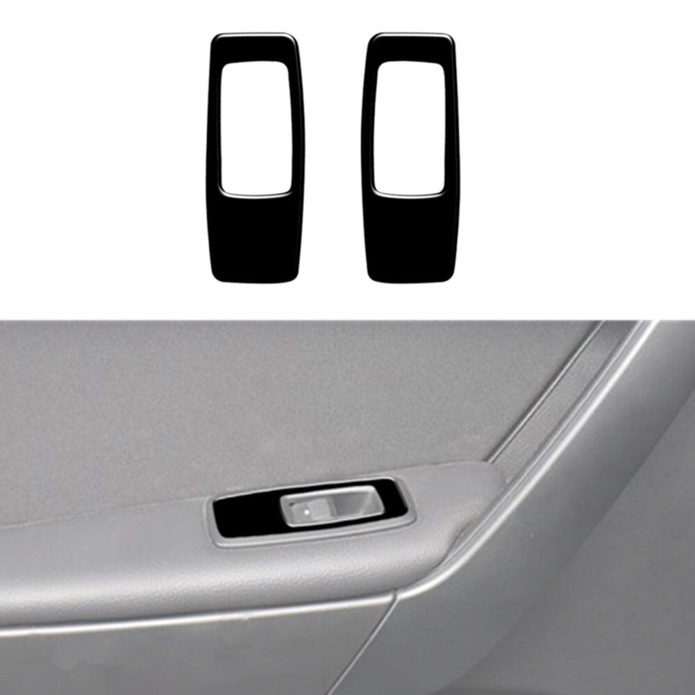 2X Glossy Black Door Switch Inner Frame Cover Trim for Ford Ranger 2019-2022