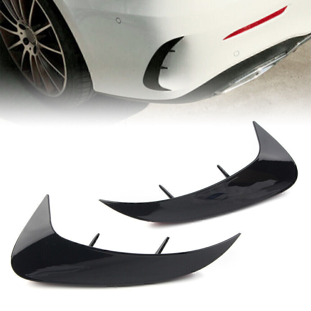for Benz A Class V177 A220 Sport model 2019+ Rear Bumper Fins Canards Splitters