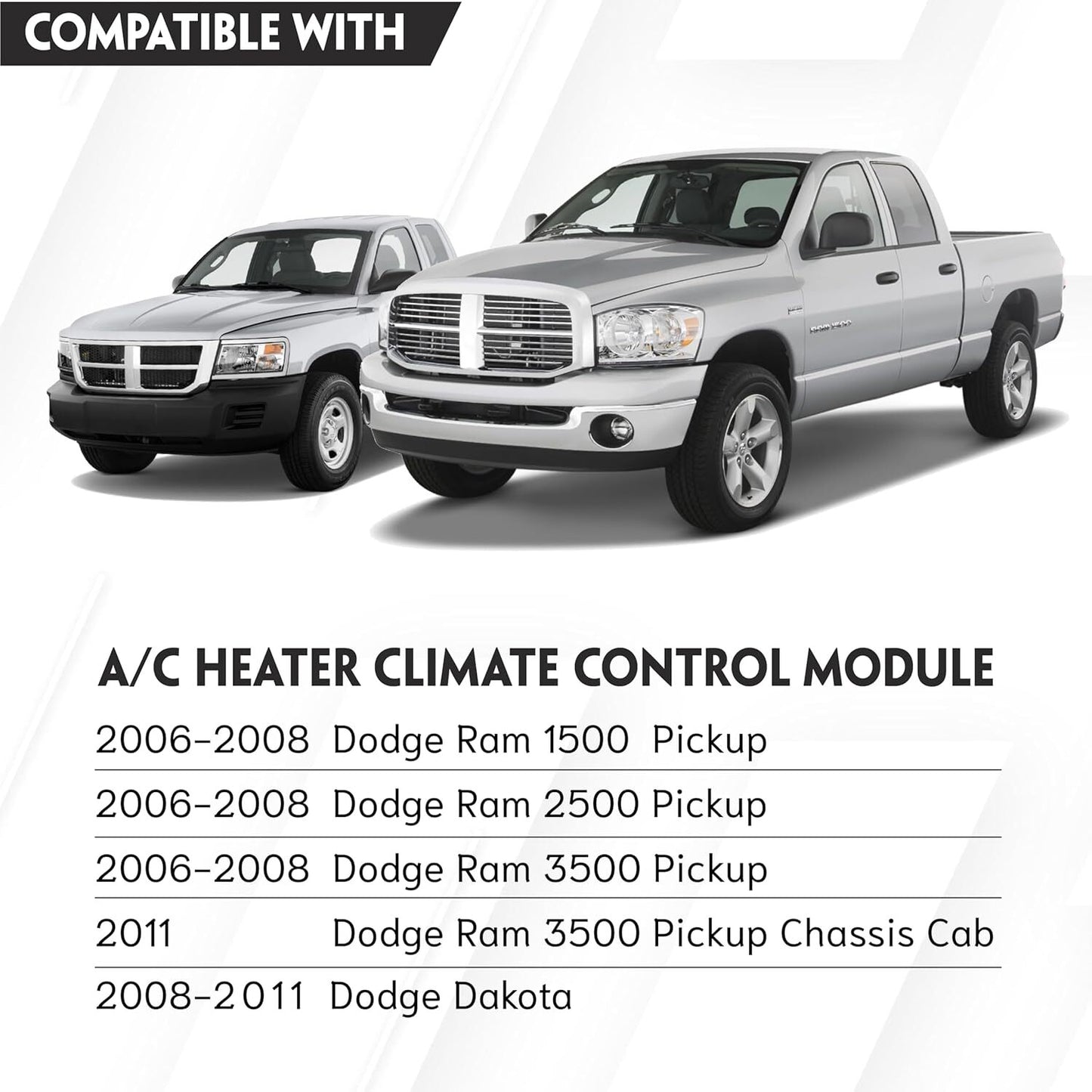 P55056569AC Climate Control Module A/C Heater Control Switch Panel for Ram 1500