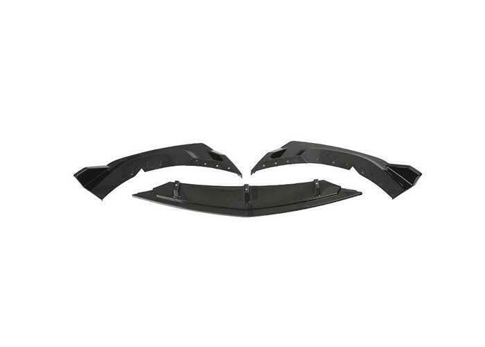 for Cadillac CT4 20-2024 ABS Black Blade Fight Front Bumper Lip Spoiler Bodykit