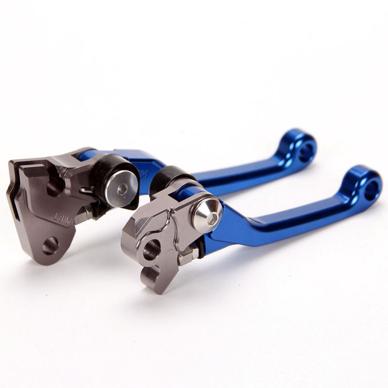 Blue off road dirtbike Brake Clutch Levers for Yamaha YZ125 YZ250 /2001-2007