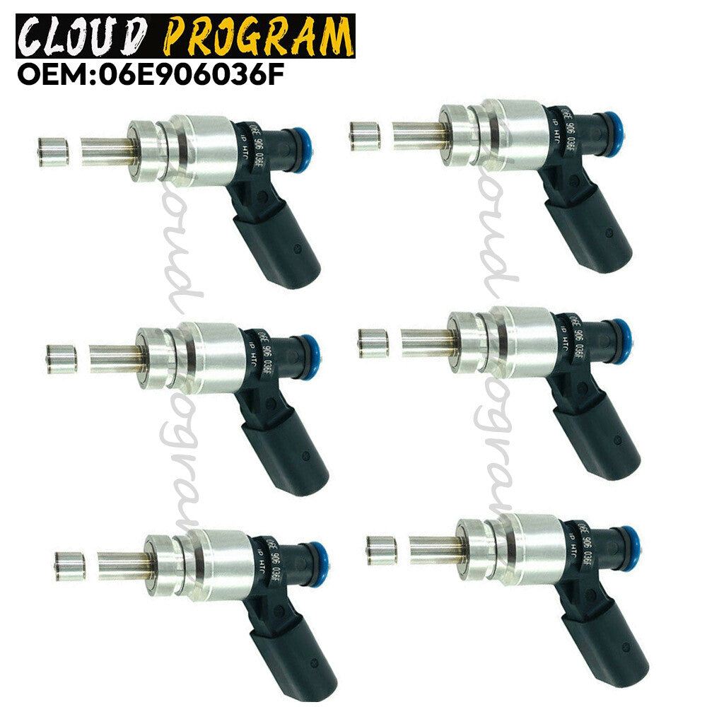 6X Fuel Injectors for Audi for A4 for A5 Quattro 08-10 for A6 10-11 Q5 3.2L 09-12 06E906036F