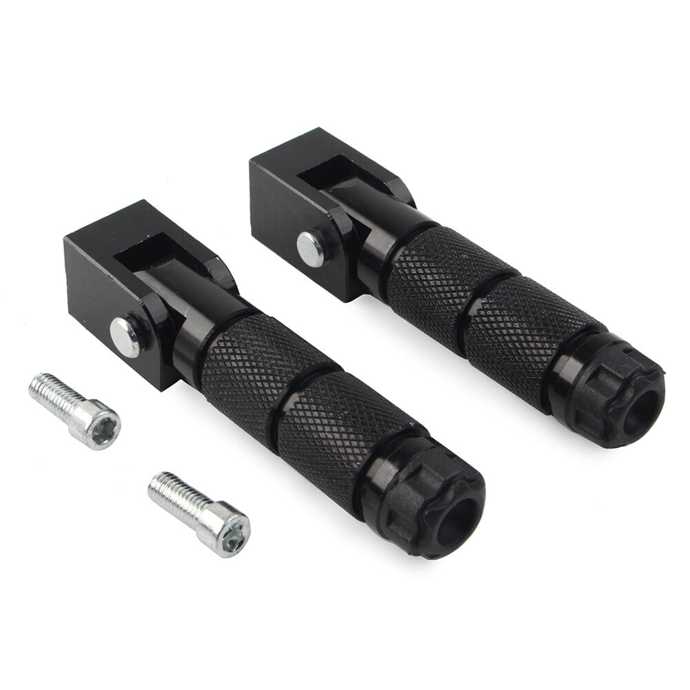 Universal 8mm Footpegs Folding Passenger Foot Pegs Fit for YAMAHA for Suzuki for Kawasaki