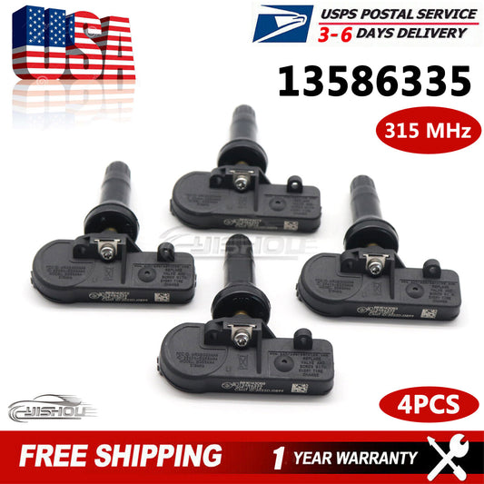 Set 4pcs For GM TPMS Tire Pressure Monitoring Sensor 315MHz for Chevy for GMC for Buick USA