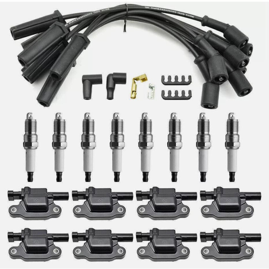 8 PACK UF413 Ignition Coil + 41-110 Spark Plug + 9748UU Wire Fit for GMC
