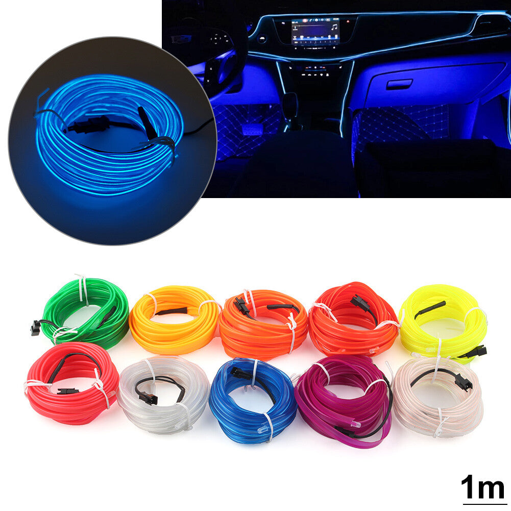 1 Meter Auto Car Interior Atmosphere Strip Lights LED Decoration Lamp USB
