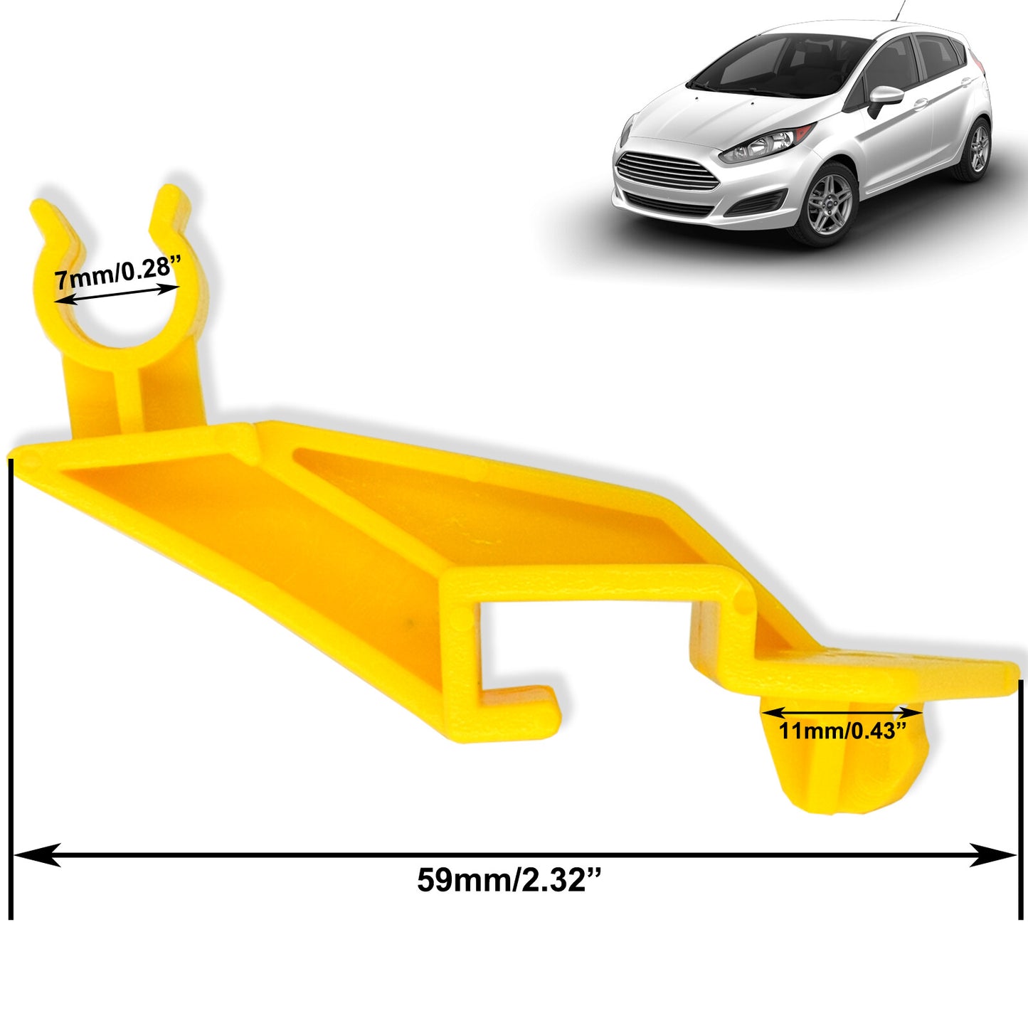 for Ford Fiesta MK6 EcoSport BK Bonnet Hood Stay Support Rod Holder Clip Clamp