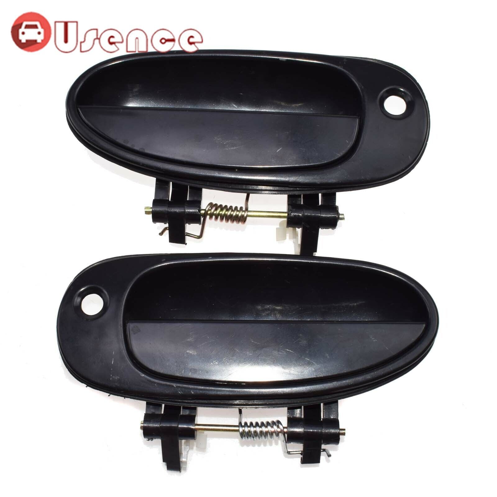 2Pcs Front Left Right Outside Door Handle Black for Kia Sephia 1998-2001