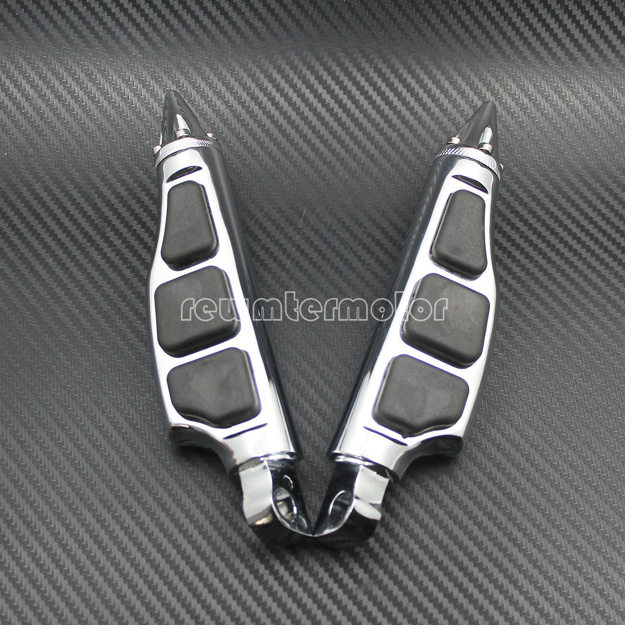 Spike Motorcycle Foot Pegs Foot Rest Pedal Male Mount Fit for Harley Dyna Chrome