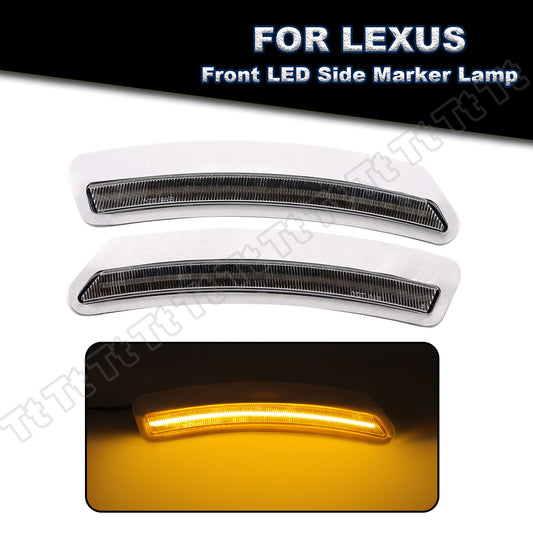 2x LED front bumper side marker lights for 18-22 for Lexus LC500 | LC500H