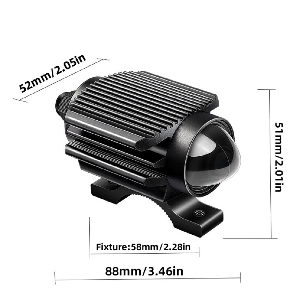 15W LED Headlight Auxiliary Foglight Spotlight ATV Fog Spot Light External Lamps