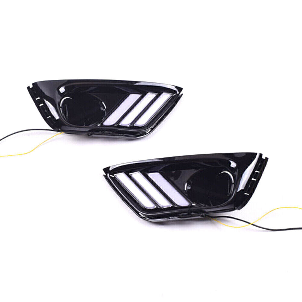 for Jeep Compass 17-2019 2x LED DRL Daytime Running Light/Front Fog Lights