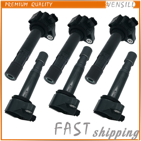 Set of 6X Ignition Coil 30520-5G0-A01 for Honda Accord 13-17 Pilot for Acura MDX for RDX