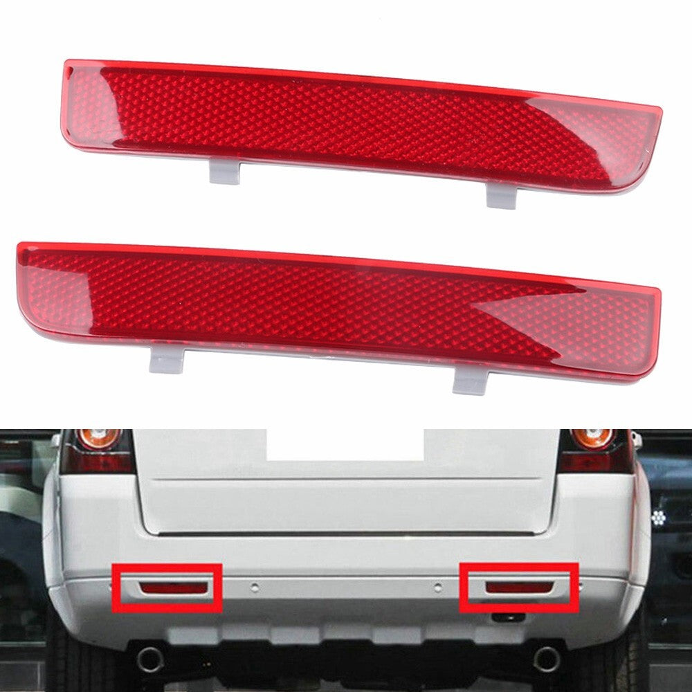 for LAND ROVER LR2 for Range Rover 2003-2012 REAR BUMPER REFLECTOR RED LENS L+R SET
