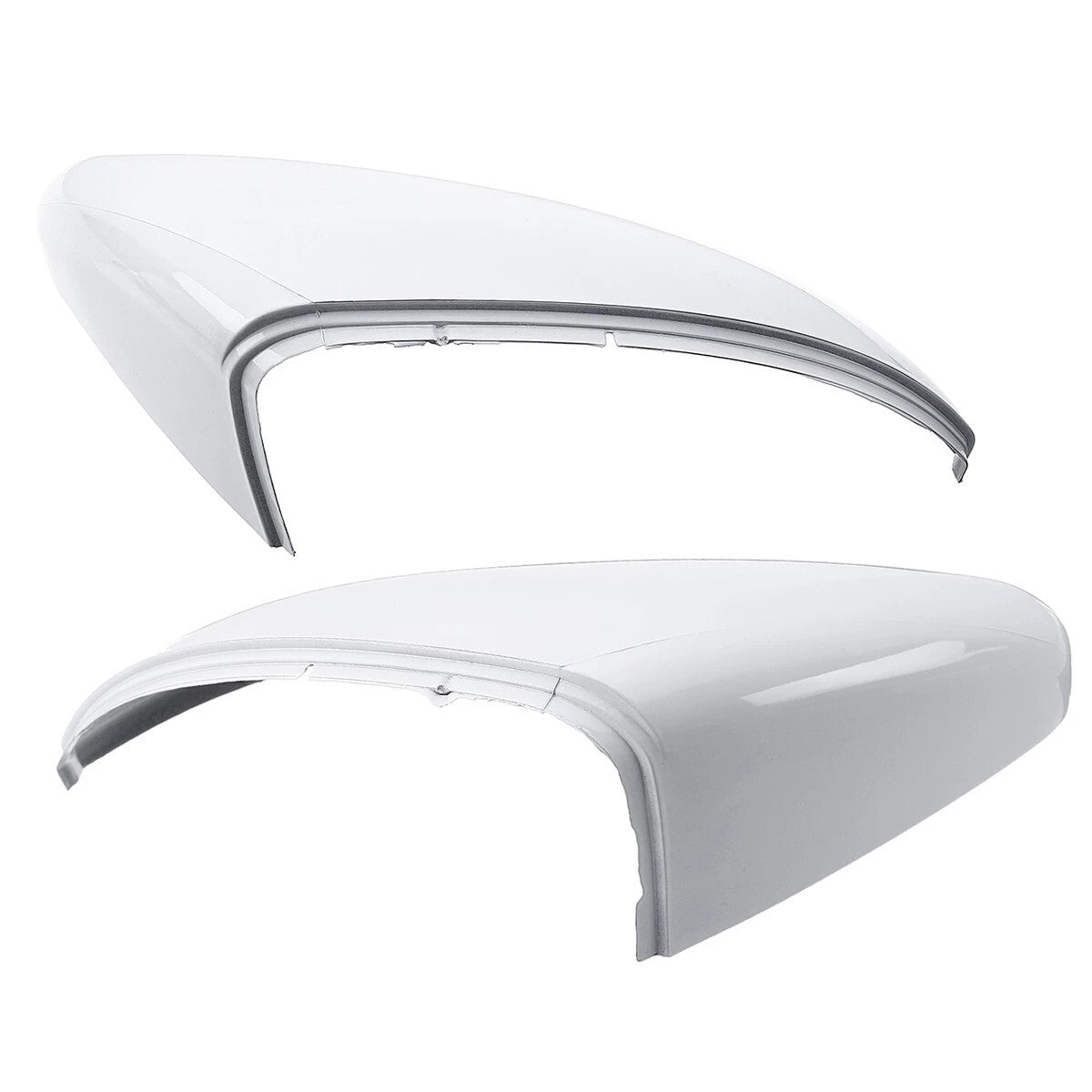 2x Rearview Mirror Cover Cap For 2013-18 for VW for Golf Mk7 Mk7.5 GTI White Left Right
