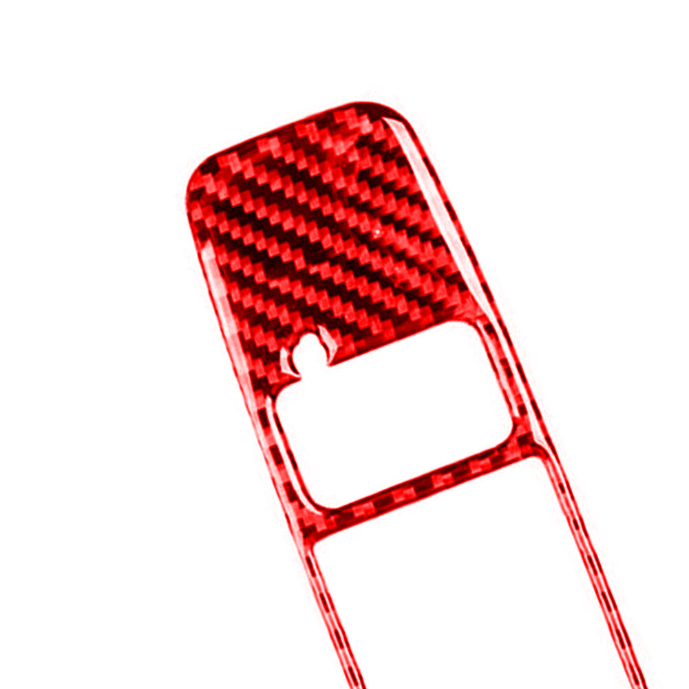 2x Red Carbon Fiber Dim Light Control Cover Trim for Subaru Forester 2009-2013