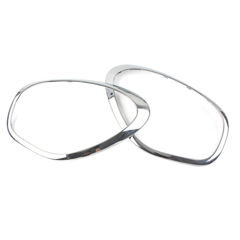 2x Front Headlight Ring Bezel Trim Surround Cover for BMW for Mini Cooper 2011-2016