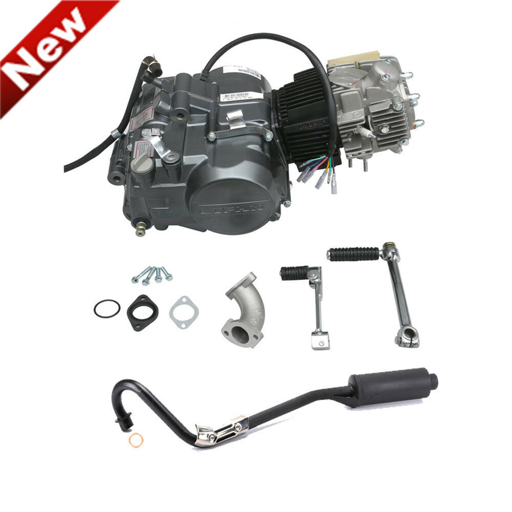 for Lifan 140cc engine motor exhaust kit suitable for Honda ATC70 CT90 CT70 CRF70 XR50 SSR125