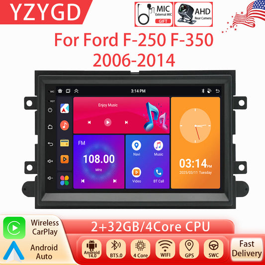 Android Carplay for Ford F-250 F-350 2006-2014 Car Stereo Radio GPS Navi Screen