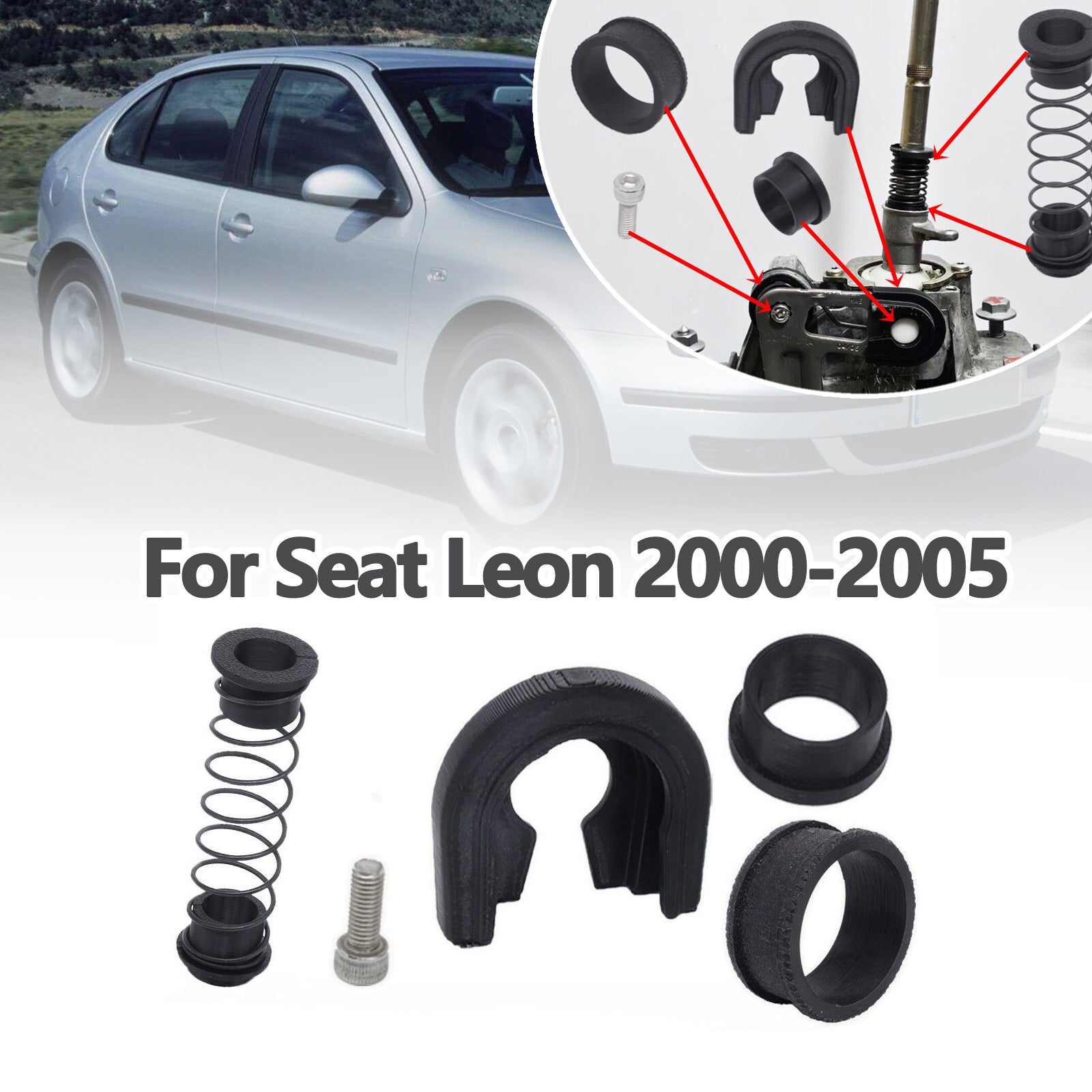 for Seat Leon 2000-2005 Trans Shifter First Gear Getter Selector Lever Bushings