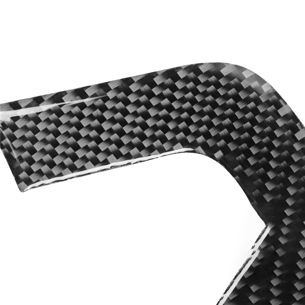 2Pcs Steering Wheel Trim Cover Decor Carbon Fiber for Dodge for Challenger 2015-2020