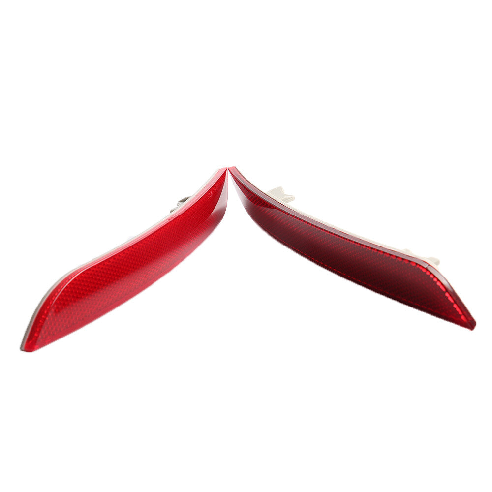 Pair Rear Bumper Reflector Red For 5 Series E12 E28 E34 E39 E60 E61 2009-2013