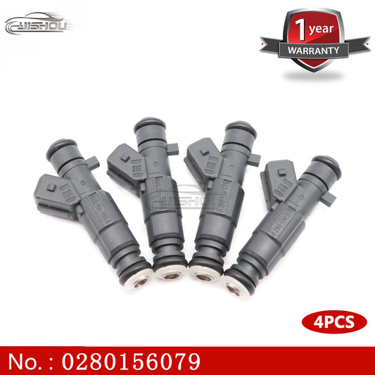 4-pack fuel injectors for ROVER for MG ZT-T ZS 75 1.8T 1.8LK series turbochargers 0280156079