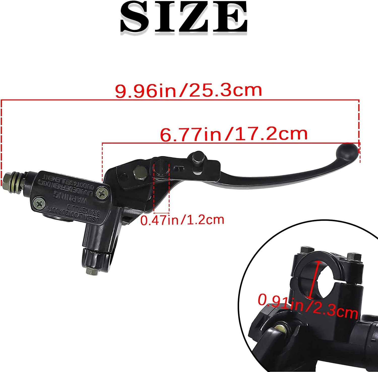Brake Lever Pump for Quad Moped Motorcycle Dirt Bike,Taotao Roketa Sunl Kazuma
