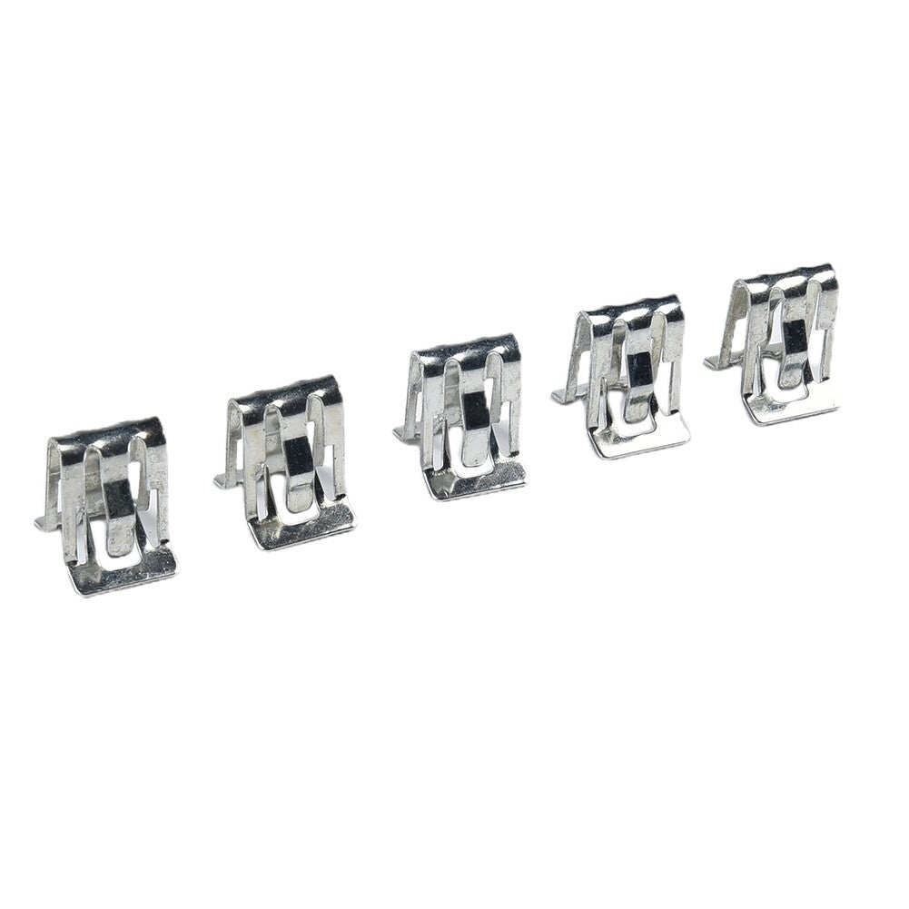 25-Piece Pack Metal Fastener Clips 1/2 x 5/8 Car Fixture Molded Trim Accessories