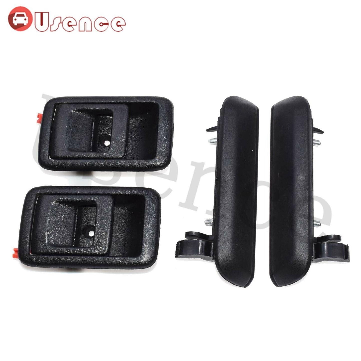 Set of 4 Exterior Interior Rear Left Right Door Handle For 95-98 for Toyota Tercel