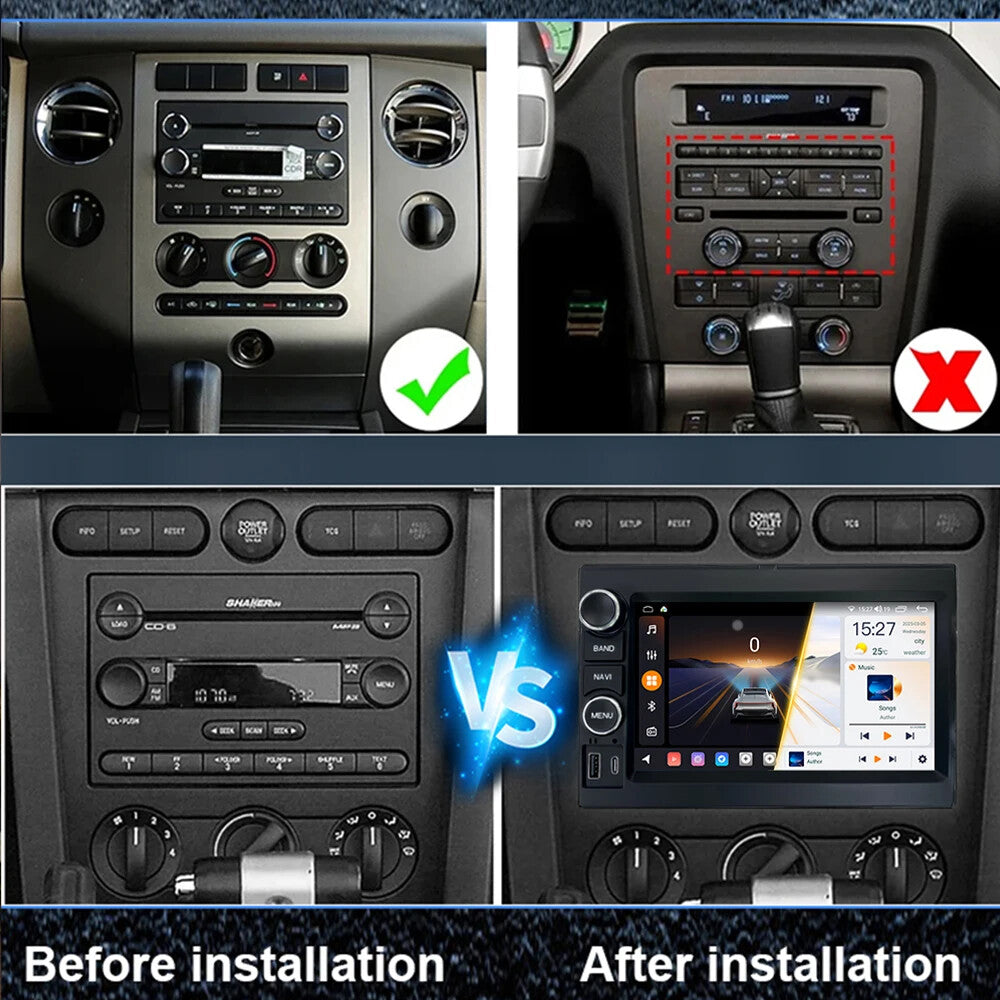 Android for Ford F150 Explorer 2004-2010 CarPlay Car Radio GPS Multimedia Screen
